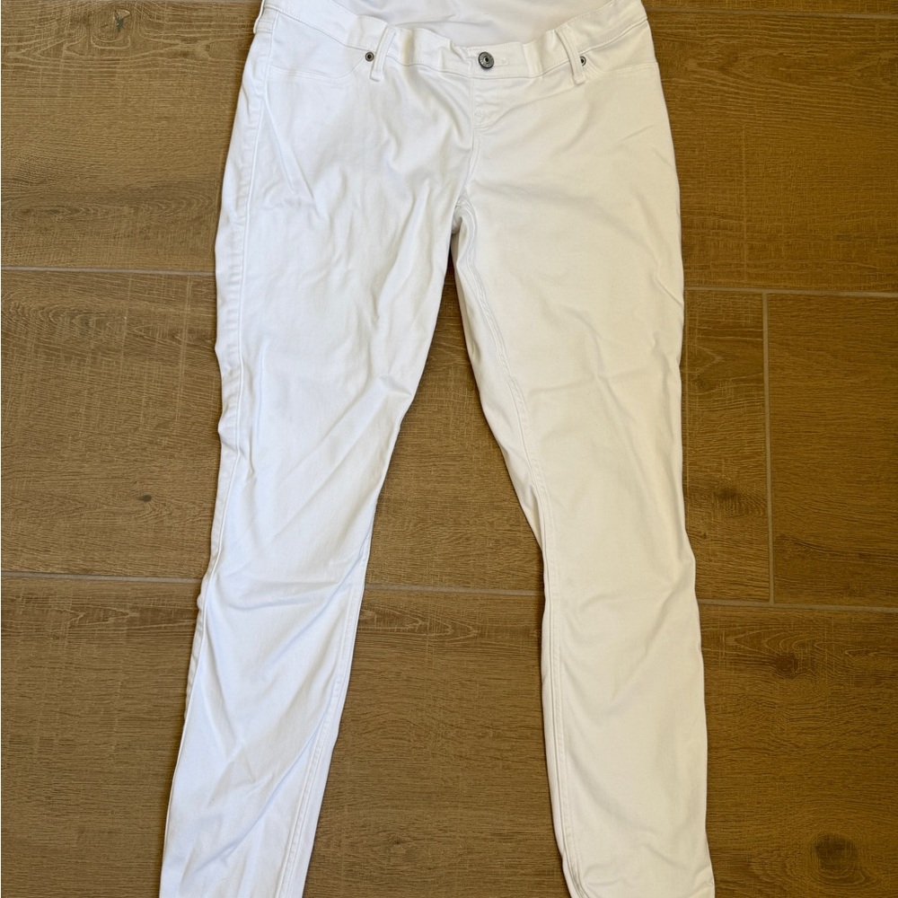 Abercrombie & Fitch White Maternity Jean Leggings size 29 long